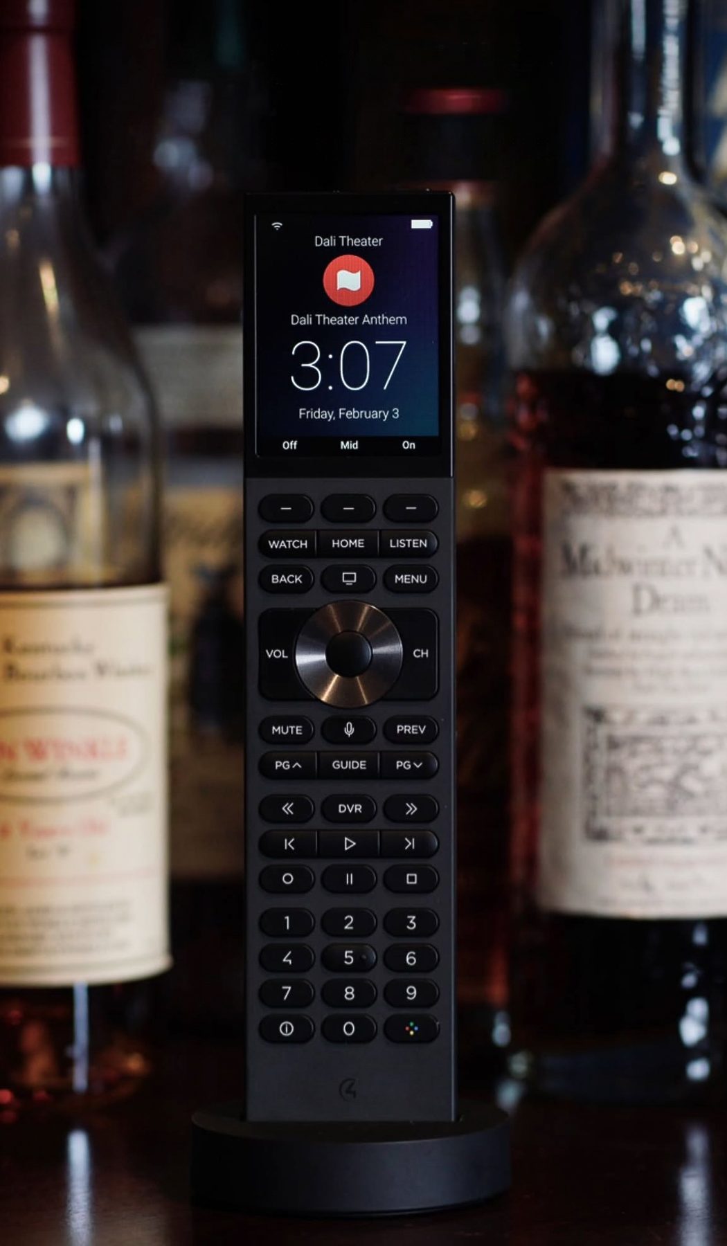 Control4 Halo handheld remote for whole-home audio and smart integration